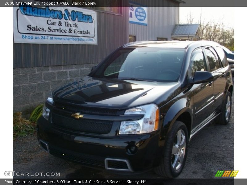 Black / Ebony 2008 Chevrolet Equinox Sport AWD