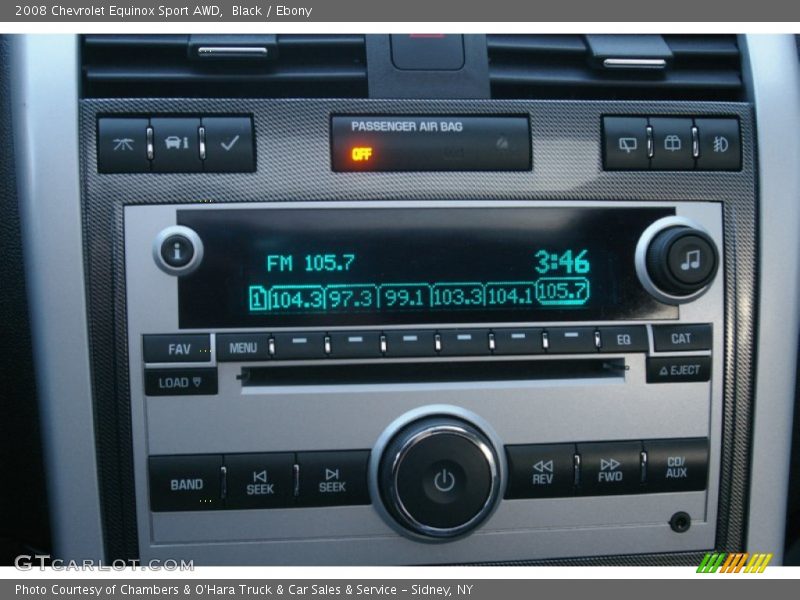 Audio System of 2008 Equinox Sport AWD