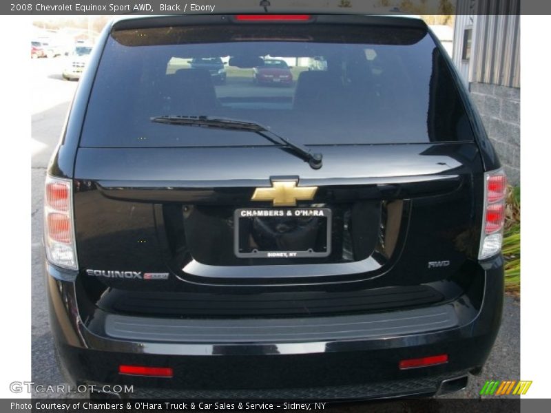 Black / Ebony 2008 Chevrolet Equinox Sport AWD