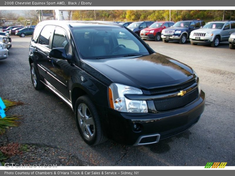 Black / Ebony 2008 Chevrolet Equinox Sport AWD