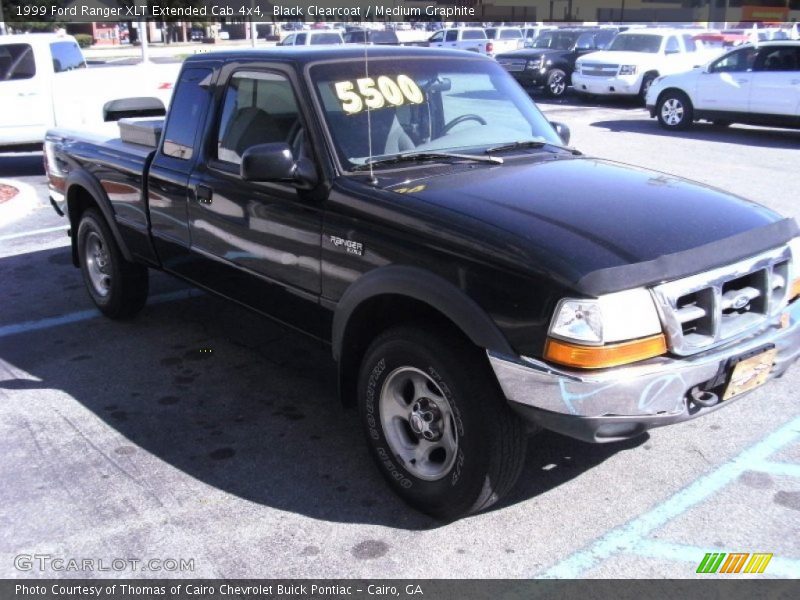 Black Clearcoat / Medium Graphite 1999 Ford Ranger XLT Extended Cab 4x4