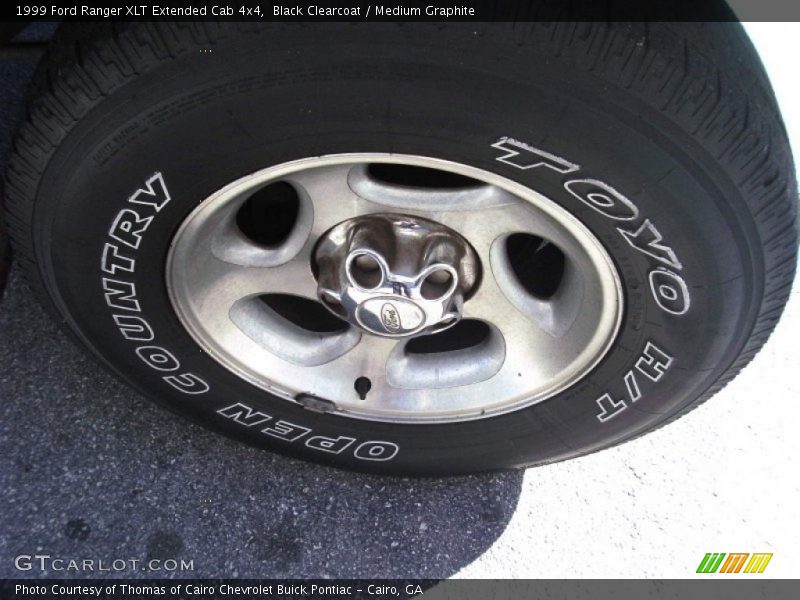 Black Clearcoat / Medium Graphite 1999 Ford Ranger XLT Extended Cab 4x4