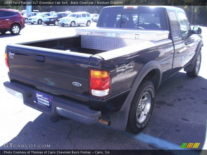 Black Clearcoat / Medium Graphite 1999 Ford Ranger XLT Extended Cab 4x4