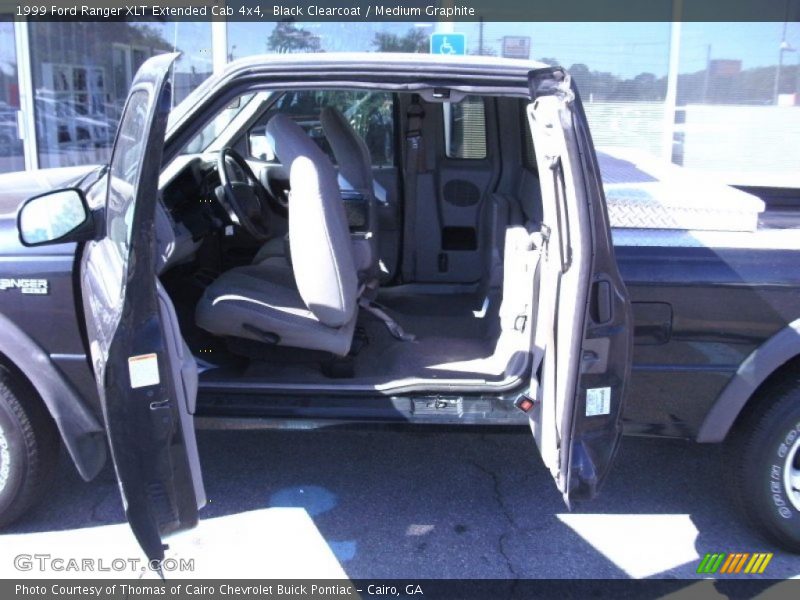 Black Clearcoat / Medium Graphite 1999 Ford Ranger XLT Extended Cab 4x4