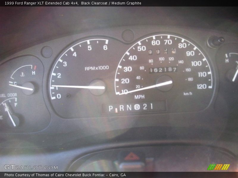 Black Clearcoat / Medium Graphite 1999 Ford Ranger XLT Extended Cab 4x4