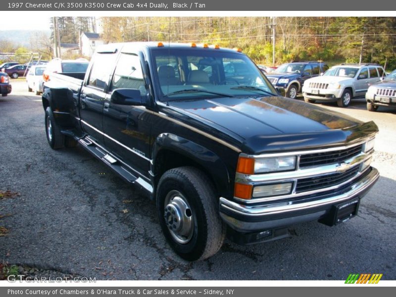 Black / Tan 1997 Chevrolet C/K 3500 K3500 Crew Cab 4x4 Dually