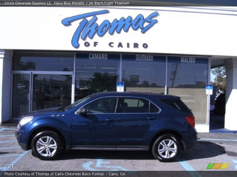 Navy Blue Metallic / Jet Black/Light Titanium 2010 Chevrolet Equinox LS
