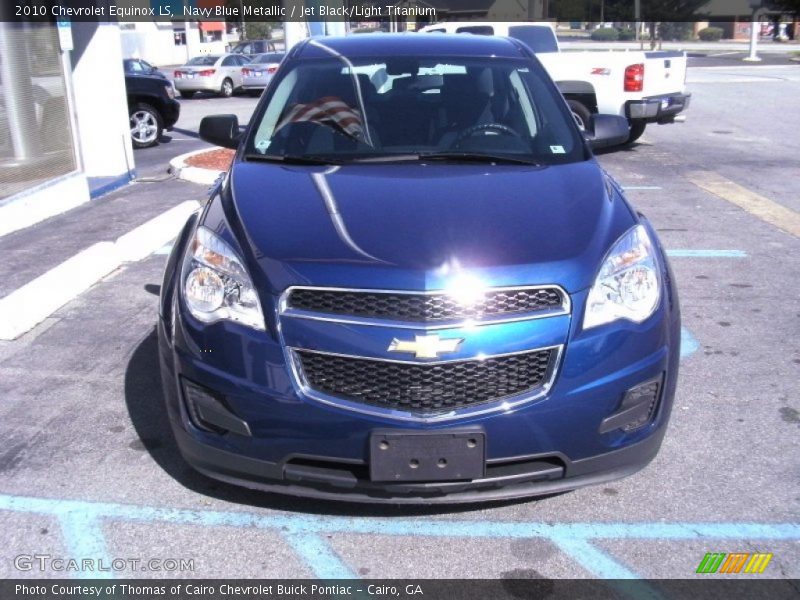 Navy Blue Metallic / Jet Black/Light Titanium 2010 Chevrolet Equinox LS