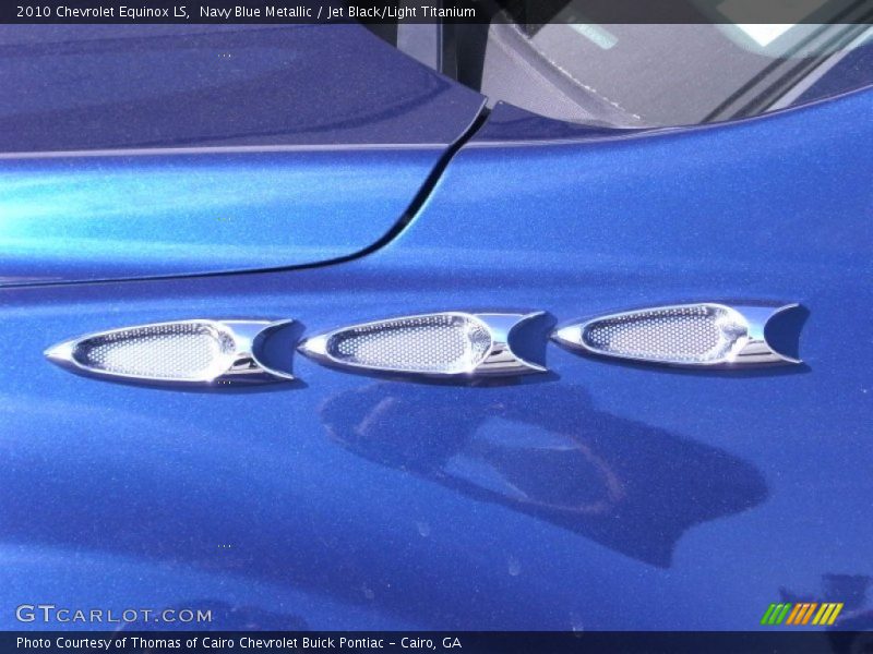 Navy Blue Metallic / Jet Black/Light Titanium 2010 Chevrolet Equinox LS