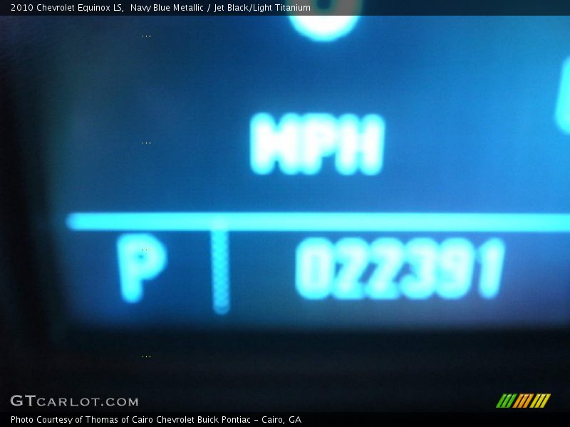 Navy Blue Metallic / Jet Black/Light Titanium 2010 Chevrolet Equinox LS