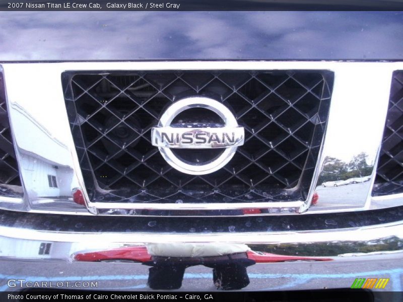 Galaxy Black / Steel Gray 2007 Nissan Titan LE Crew Cab