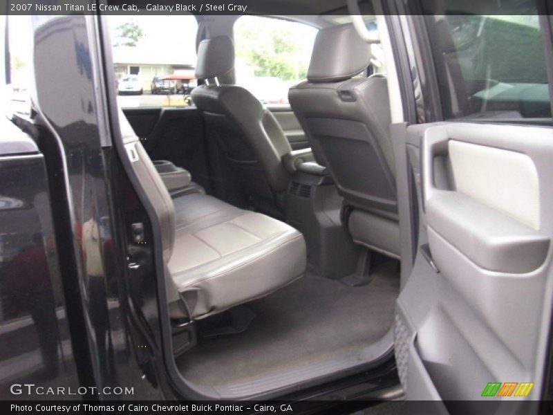 Galaxy Black / Steel Gray 2007 Nissan Titan LE Crew Cab