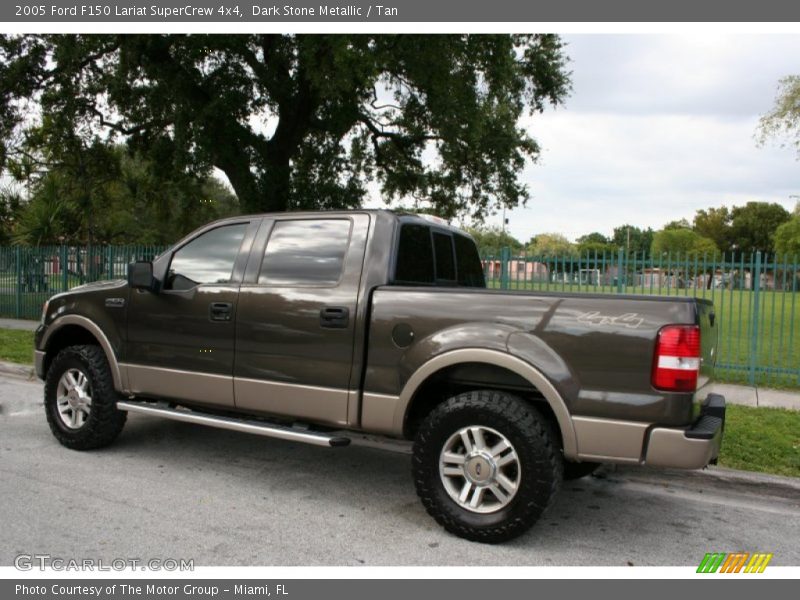 Dark Stone Metallic / Tan 2005 Ford F150 Lariat SuperCrew 4x4