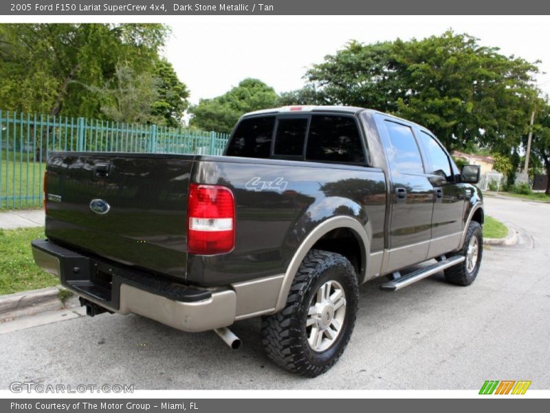 Dark Stone Metallic / Tan 2005 Ford F150 Lariat SuperCrew 4x4