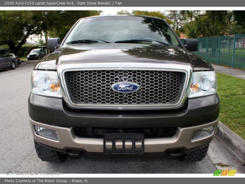 Dark Stone Metallic / Tan 2005 Ford F150 Lariat SuperCrew 4x4