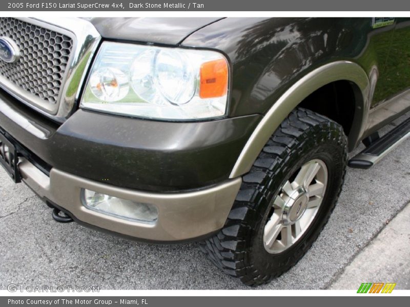 Dark Stone Metallic / Tan 2005 Ford F150 Lariat SuperCrew 4x4