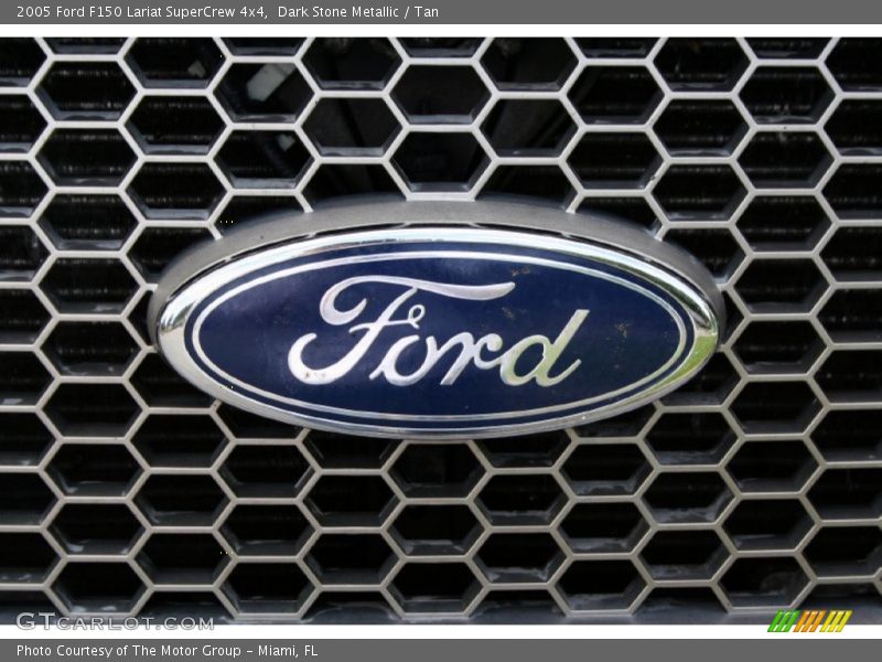 Dark Stone Metallic / Tan 2005 Ford F150 Lariat SuperCrew 4x4