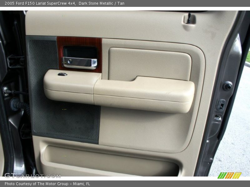 Dark Stone Metallic / Tan 2005 Ford F150 Lariat SuperCrew 4x4