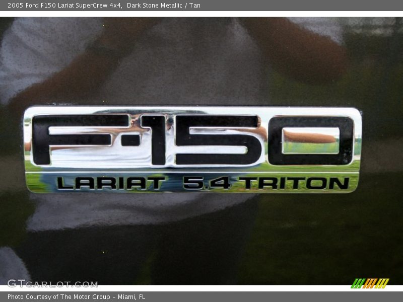 Dark Stone Metallic / Tan 2005 Ford F150 Lariat SuperCrew 4x4