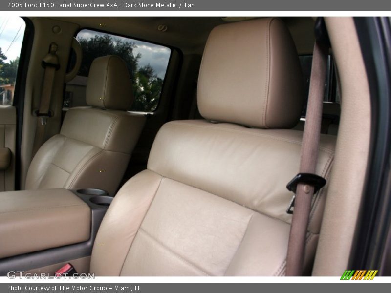Dark Stone Metallic / Tan 2005 Ford F150 Lariat SuperCrew 4x4