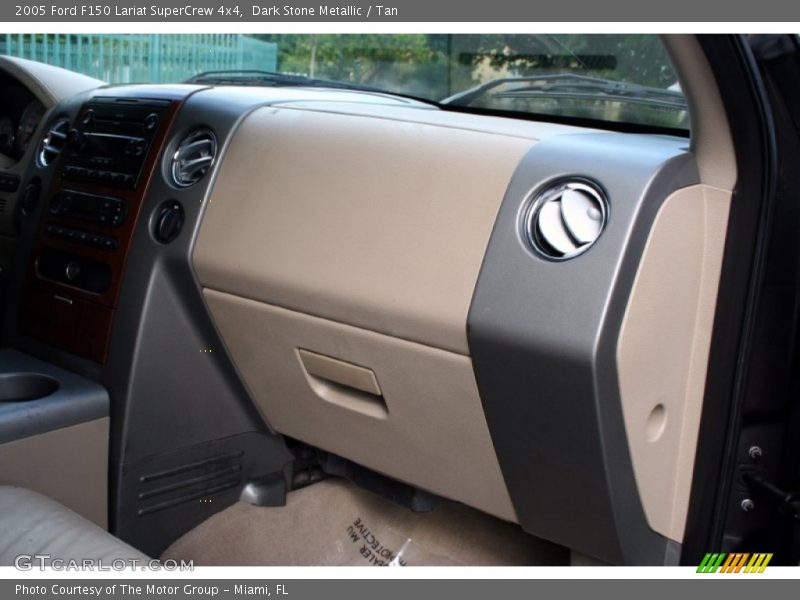 Dark Stone Metallic / Tan 2005 Ford F150 Lariat SuperCrew 4x4