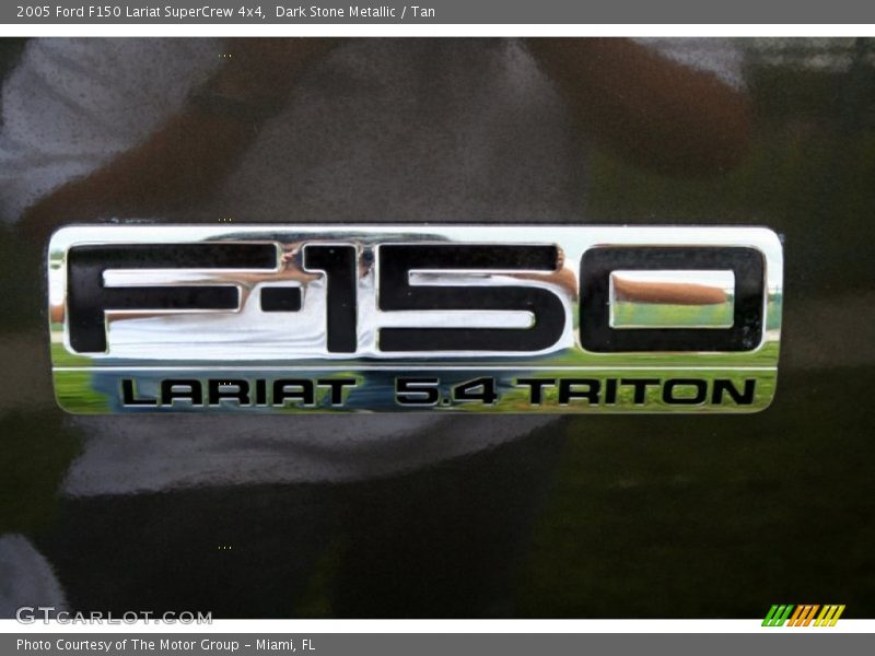 Dark Stone Metallic / Tan 2005 Ford F150 Lariat SuperCrew 4x4