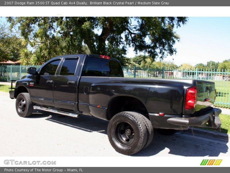 Brilliant Black Crystal Pearl / Medium Slate Gray 2007 Dodge Ram 3500 ST Quad Cab 4x4 Dually