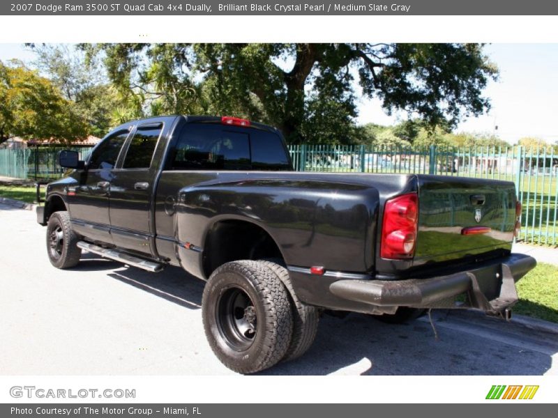 Brilliant Black Crystal Pearl / Medium Slate Gray 2007 Dodge Ram 3500 ST Quad Cab 4x4 Dually