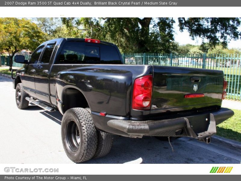 Brilliant Black Crystal Pearl / Medium Slate Gray 2007 Dodge Ram 3500 ST Quad Cab 4x4 Dually