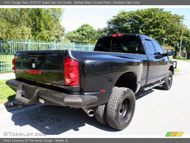 Brilliant Black Crystal Pearl / Medium Slate Gray 2007 Dodge Ram 3500 ST Quad Cab 4x4 Dually
