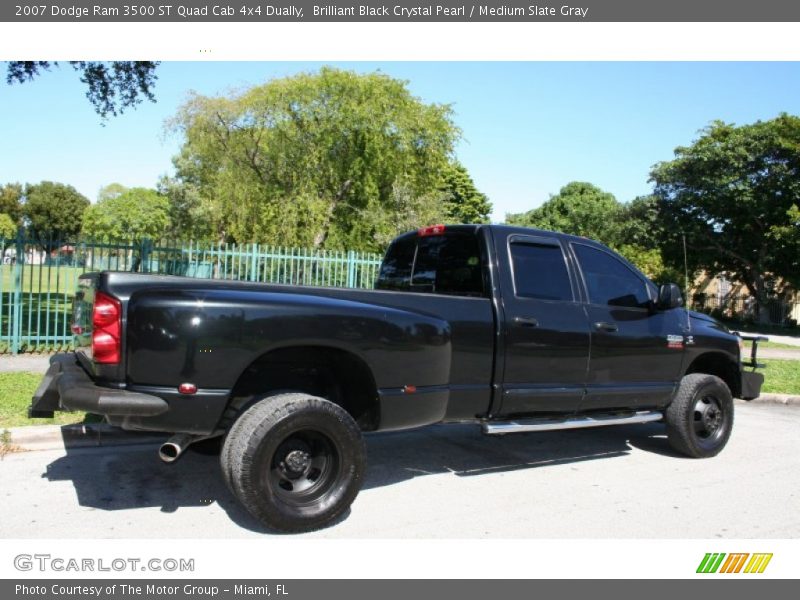 Brilliant Black Crystal Pearl / Medium Slate Gray 2007 Dodge Ram 3500 ST Quad Cab 4x4 Dually