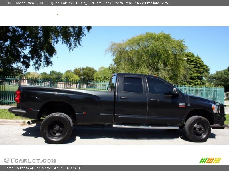 Brilliant Black Crystal Pearl / Medium Slate Gray 2007 Dodge Ram 3500 ST Quad Cab 4x4 Dually