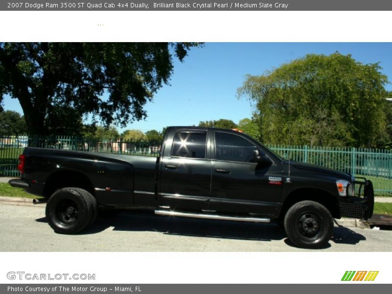 Brilliant Black Crystal Pearl / Medium Slate Gray 2007 Dodge Ram 3500 ST Quad Cab 4x4 Dually