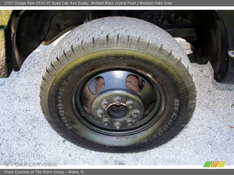 Brilliant Black Crystal Pearl / Medium Slate Gray 2007 Dodge Ram 3500 ST Quad Cab 4x4 Dually