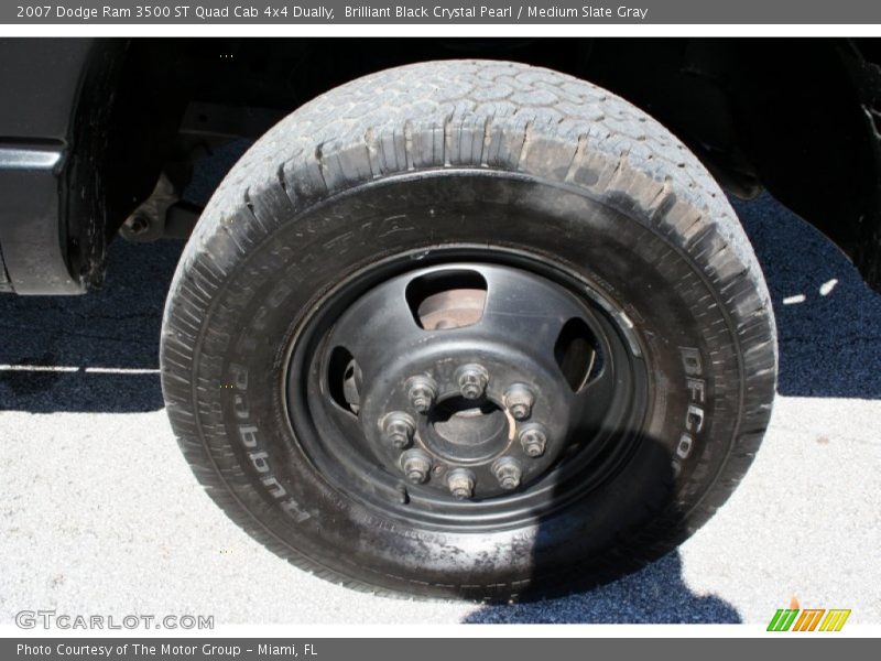 Brilliant Black Crystal Pearl / Medium Slate Gray 2007 Dodge Ram 3500 ST Quad Cab 4x4 Dually