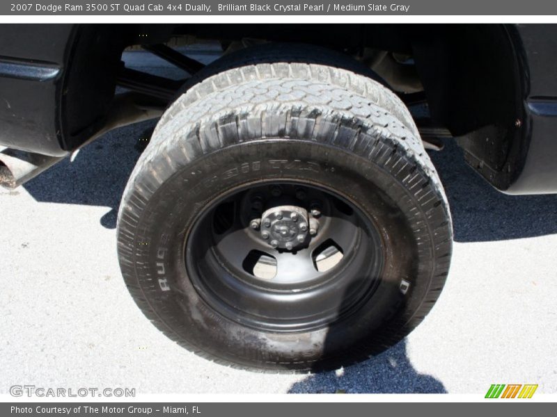 Brilliant Black Crystal Pearl / Medium Slate Gray 2007 Dodge Ram 3500 ST Quad Cab 4x4 Dually