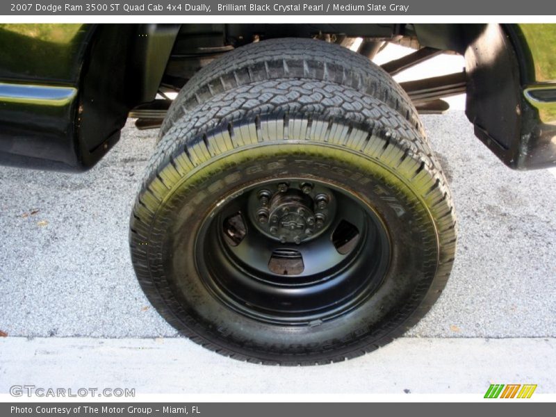 Brilliant Black Crystal Pearl / Medium Slate Gray 2007 Dodge Ram 3500 ST Quad Cab 4x4 Dually