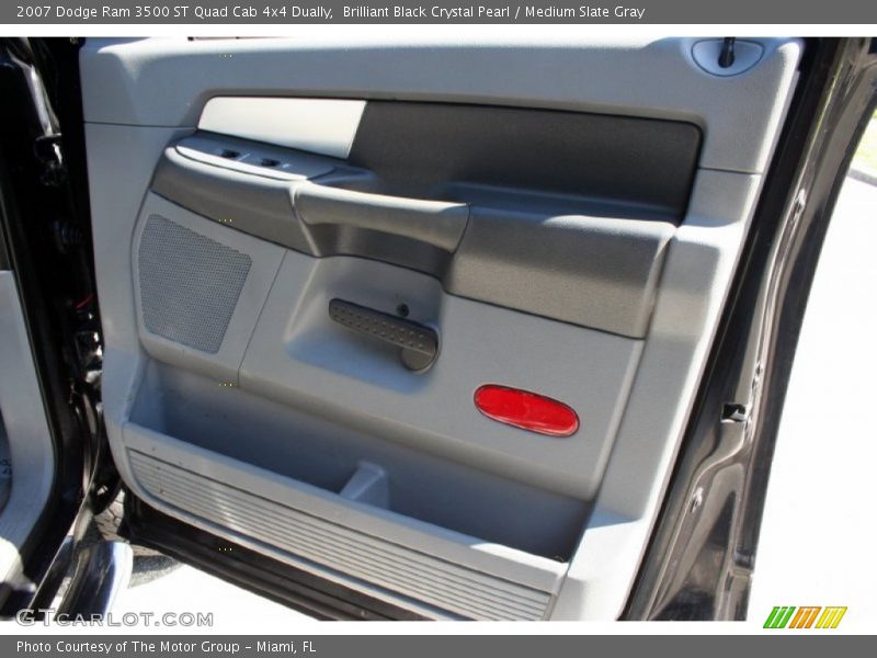 Brilliant Black Crystal Pearl / Medium Slate Gray 2007 Dodge Ram 3500 ST Quad Cab 4x4 Dually