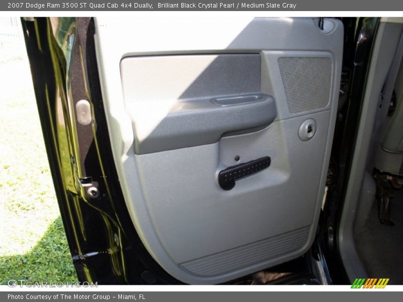 Brilliant Black Crystal Pearl / Medium Slate Gray 2007 Dodge Ram 3500 ST Quad Cab 4x4 Dually