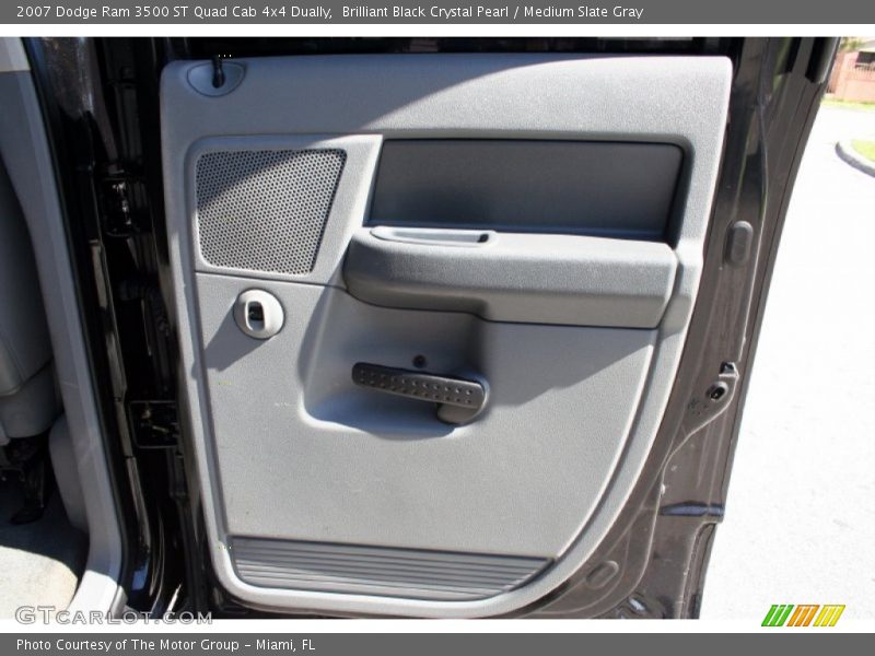 Brilliant Black Crystal Pearl / Medium Slate Gray 2007 Dodge Ram 3500 ST Quad Cab 4x4 Dually