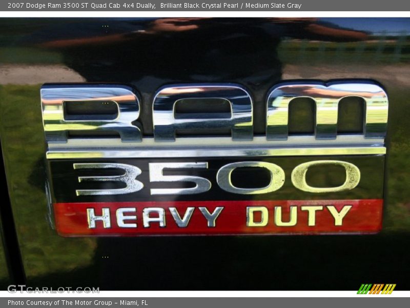 Brilliant Black Crystal Pearl / Medium Slate Gray 2007 Dodge Ram 3500 ST Quad Cab 4x4 Dually