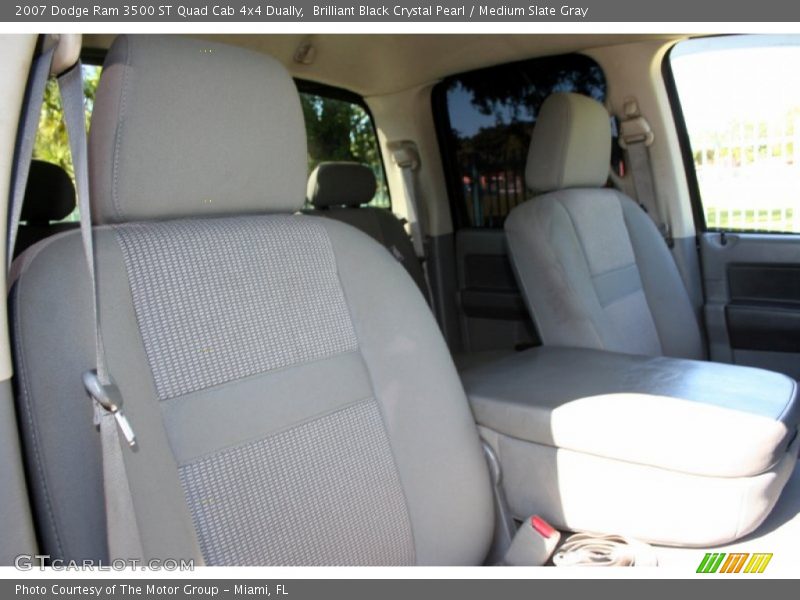 Brilliant Black Crystal Pearl / Medium Slate Gray 2007 Dodge Ram 3500 ST Quad Cab 4x4 Dually