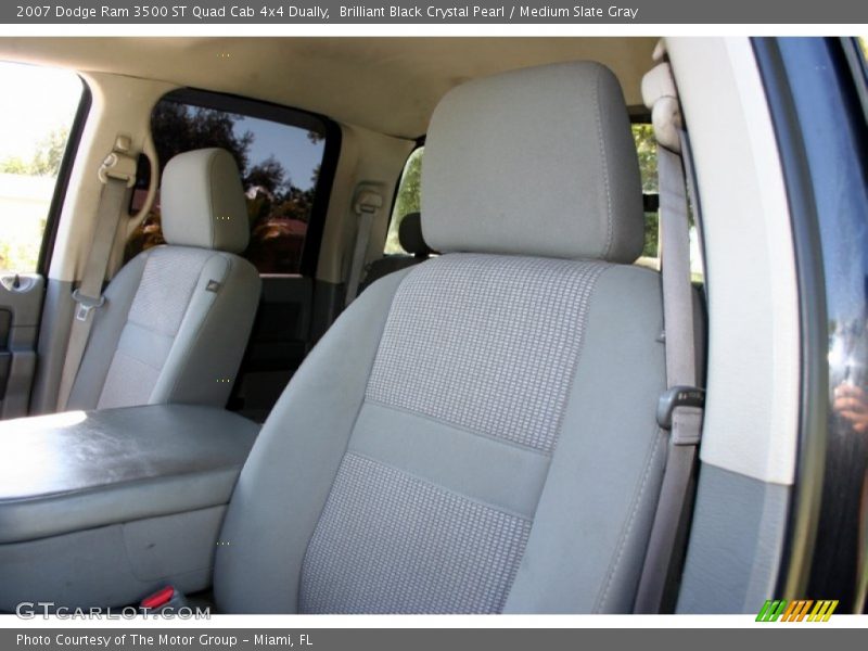 Brilliant Black Crystal Pearl / Medium Slate Gray 2007 Dodge Ram 3500 ST Quad Cab 4x4 Dually