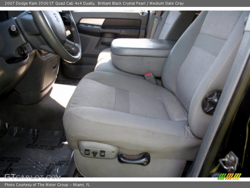Brilliant Black Crystal Pearl / Medium Slate Gray 2007 Dodge Ram 3500 ST Quad Cab 4x4 Dually