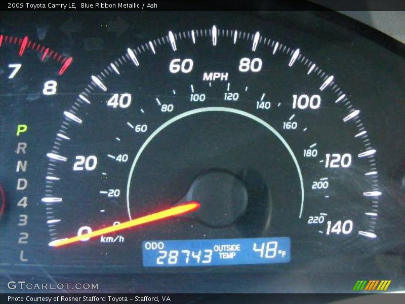 Blue Ribbon Metallic / Ash 2009 Toyota Camry LE