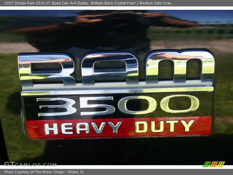 Brilliant Black Crystal Pearl / Medium Slate Gray 2007 Dodge Ram 3500 ST Quad Cab 4x4 Dually