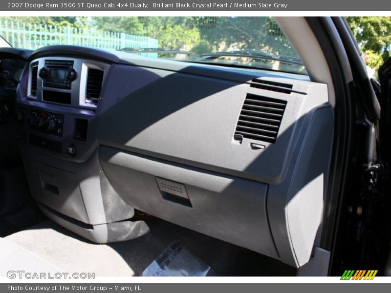 Brilliant Black Crystal Pearl / Medium Slate Gray 2007 Dodge Ram 3500 ST Quad Cab 4x4 Dually
