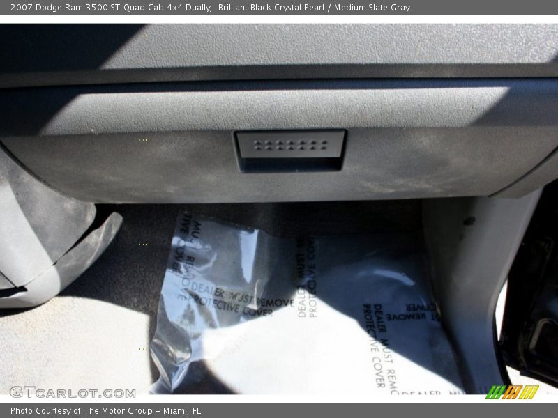 Brilliant Black Crystal Pearl / Medium Slate Gray 2007 Dodge Ram 3500 ST Quad Cab 4x4 Dually