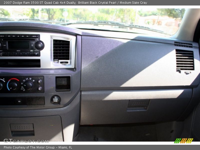 Brilliant Black Crystal Pearl / Medium Slate Gray 2007 Dodge Ram 3500 ST Quad Cab 4x4 Dually