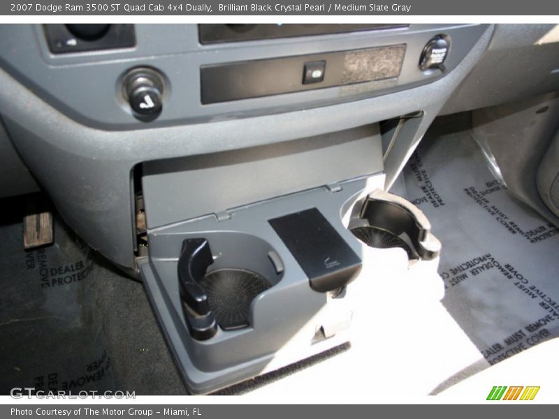 Brilliant Black Crystal Pearl / Medium Slate Gray 2007 Dodge Ram 3500 ST Quad Cab 4x4 Dually